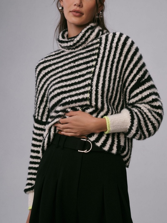 Pilcro Sweaters - Anthropologie Pilcro Illusion Stripe Turtleneck Sweater - Medium
